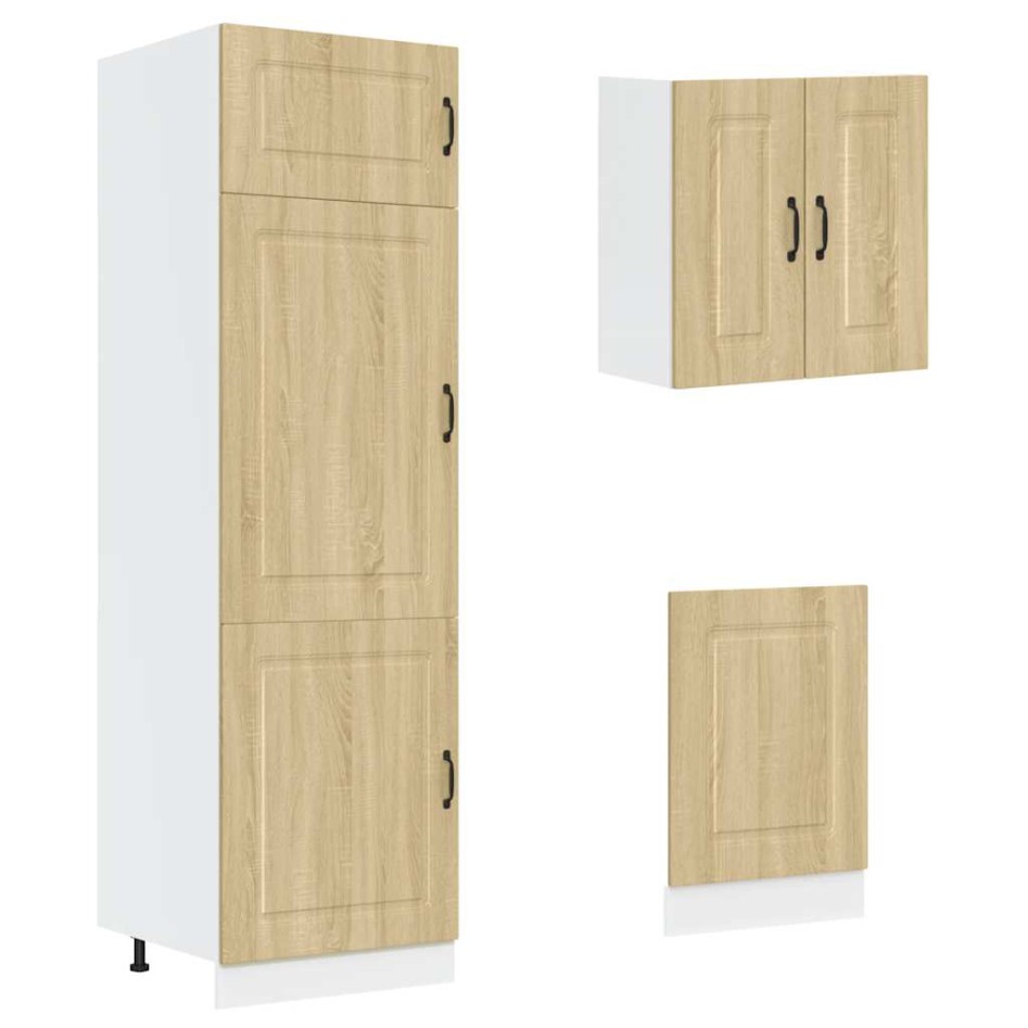 Mueble cocina Kalmar roble sonoma 8 pzas madera