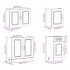 Mueble cocina Kalmar roble marrón 7 pzas madera