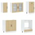 Mueble cocina Kalmar roble sonoma 8 pzas madera