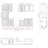 Mueble cocina Kalmar roble sonoma 8 pzas madera