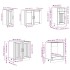 Mueble cocina Kalmar roble sonoma 8 pzas madera