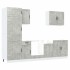 Mueble cocina Kalmar gris hormigón 7 pzas madera
