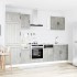 Mueble cocina Kalmar gris hormigón 7 pzas madera