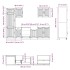 Mueble cocina Kalmar gris hormigón 7 pzas madera