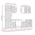 Mueble cocina Kalmar gris hormigón 7 pzas madera