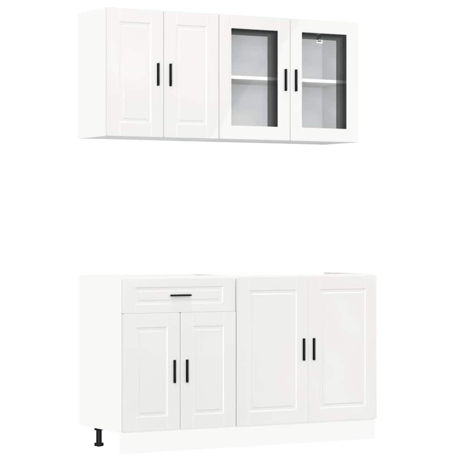 Mueble cocina Kalmar blanco de alto brillo 4