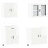 Mueble cocina Kalmar blanco de alto brillo 4