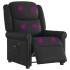 Sillón reclinable de masaje eléctrico negro
