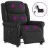 Sillón reclinable de masaje eléctrico negro