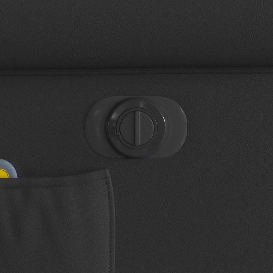 Sillón reclinable de masaje eléctrico negro