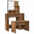 Juego de tocador con LED madera contrachapada madera