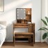 Juego de tocador con LED madera contrachapada madera