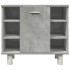 Juego muebles de baño 4 pzas madera contrachapada gris