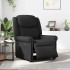 Sillón reclinable eléctrico cuero sintético negro