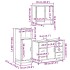 Juego de muebles de baño 3 pzas madera contrachapada