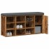 Banco zapatero madera de ingeniería madera vieja 102x32x50