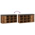 Banco zapatero madera de ingeniería madera vieja 102x32x50