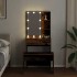 Juego de tocador con LED madera contrachapada madera