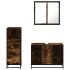 Set de muebles baño 3 pzas madera contrachapada roble