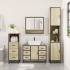Set de muebles de baño 3 pzas madera contrachapada roble