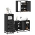Juego de muebles de baño 3 pzas madera contrachapada