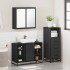 Juego de muebles de baño 3 pzas madera contrachapada