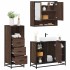 Set de muebles baño 3 pzas madera contrachapada roble