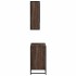 Set de muebles baño 2 pzas madera contrachapada marrón