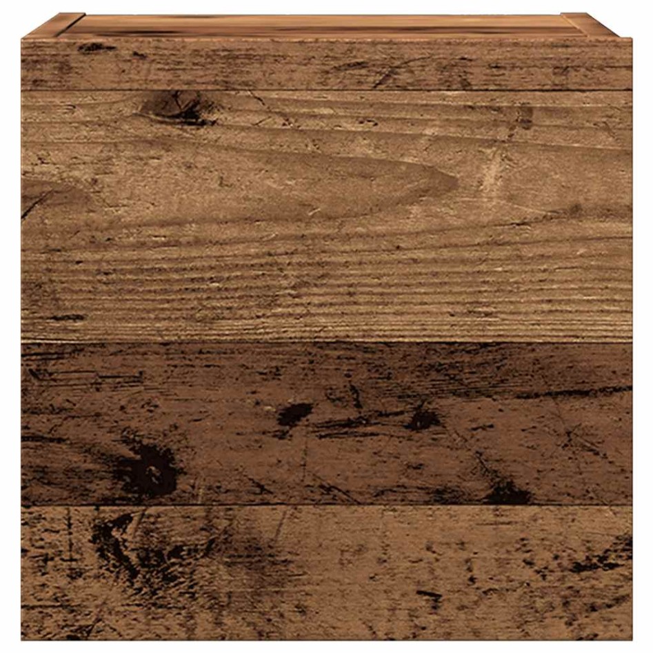 Conjunto de mueble de TV 5 piezas montado la pared madera