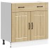Mueble bajo de cocina Lucca roble