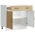 Mueble bajo de cocina Lucca roble