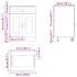 Mueble bajo de cocina Lucca roble