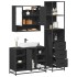 Juego de muebles de baño 3 pzas madera contrachapada