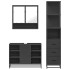 Juego de muebles de baño 3 pzas madera contrachapada