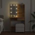 Tocador con luces LED roble artisan 74,5x40x141