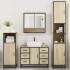 Juego de muebles de baño 4 pzas contrachapada roble