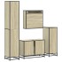 Juego de muebles de baño 4 pzas contrachapada roble
