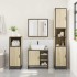 Juego de muebles de baño 4 pzas contrachapada roble