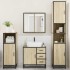 Juego de muebles de baño 4 pzas contrachapada roble