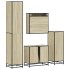 Juego de muebles de baño 4 pzas contrachapada roble