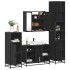 Juego de muebles de baño 4 pzas madera contrachapada