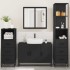 Juego de muebles de baño 4 pzas madera contrachapada