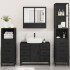Juego de muebles de baño 4 pzas madera contrachapada
