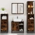 Set de muebles baño 4 pzas madera contrachapada roble