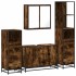 Set de muebles baño 4 pzas madera contrachapada roble