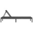 Tumbonas 2 unidades madera maciza de pino gris 199,5x60x74