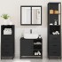 Juego de muebles de baño 4 pzas madera contrachapada