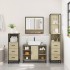 Juego de muebles de baño 4 pzas contrachapada roble