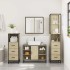 Juego de muebles de baño 4 pzas contrachapada roble