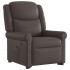 Sillón reclinable masaje pie cuero sintético marrón
